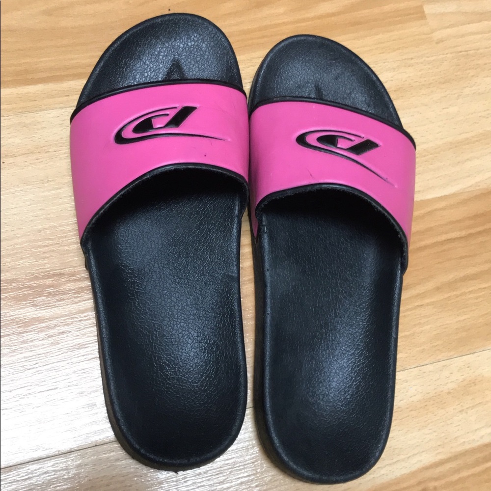 Pink and black slides
